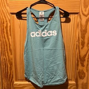 Women’s Adidas tank top, teal, medium